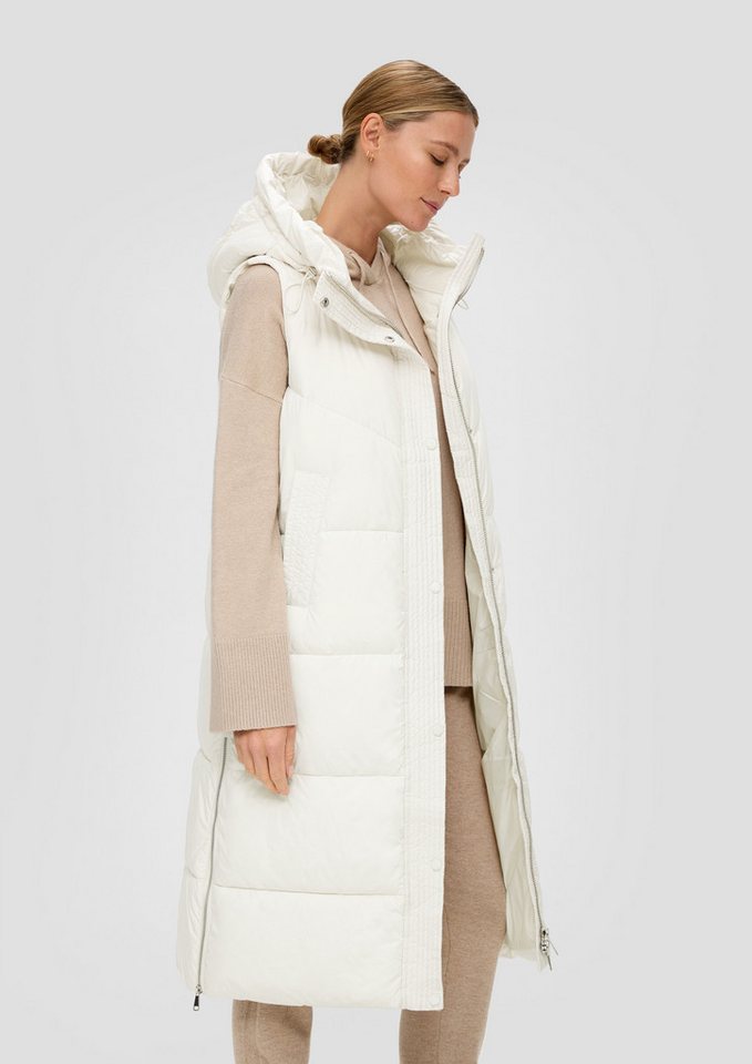 s.Oliver Outdoorjacke Outdoor-Weste Steppweste mit Kapuze  von s.Oliver