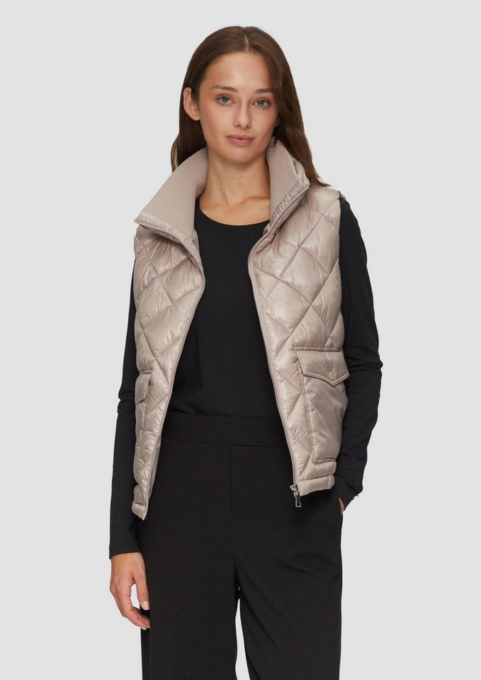 s.Oliver Outdoorjacke Outdoor-Weste Steppweste mit aufgesetzten Taschen von s.Oliver