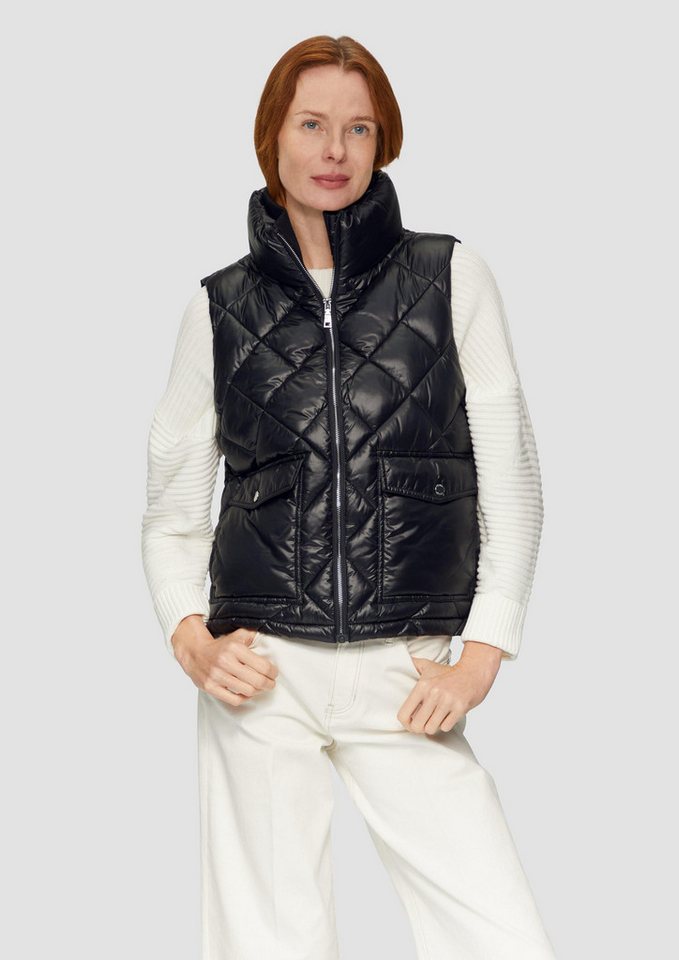 s.Oliver Outdoorjacke Outdoor-Weste Steppweste mit aufgesetzten Taschen von s.Oliver