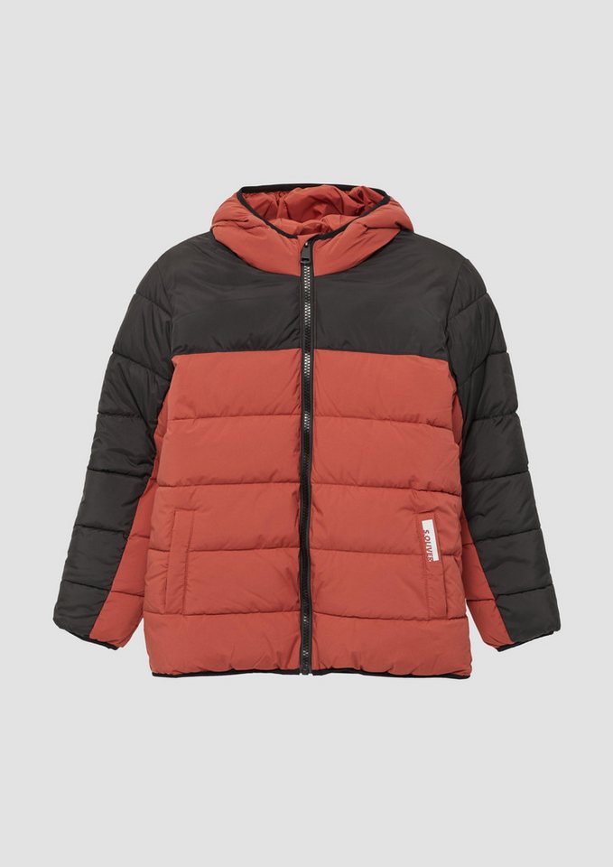 s.Oliver Outdoorjacke Steppjacke in Colour-Blocking-Optik und Fleecefutter Kontrast-Details von s.Oliver