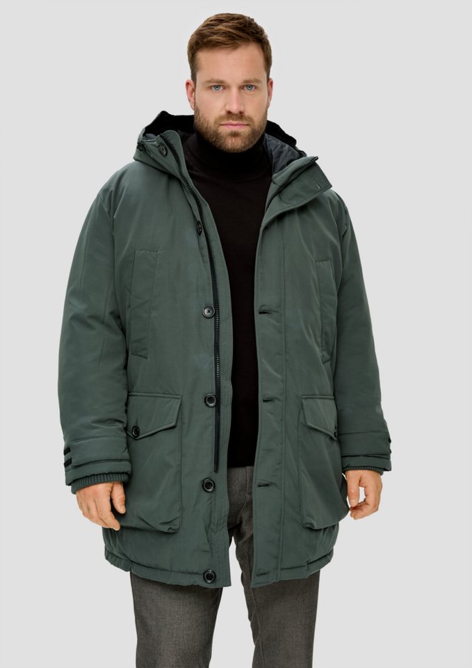 s.Oliver Outdoorjacke Wattierter Parka mit vielen Taschen Riegel von s.Oliver