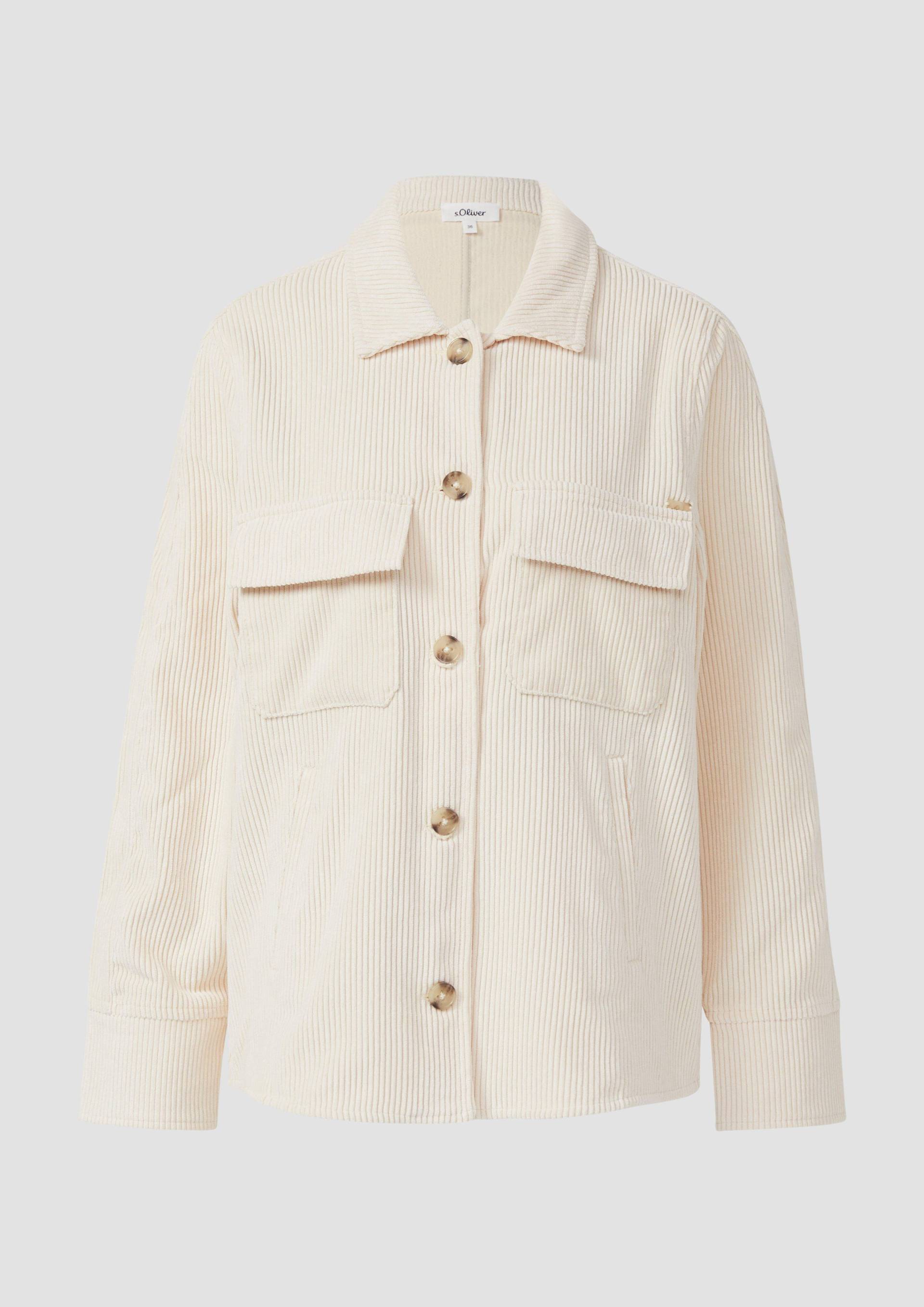 s.Oliver - Overshirt aus Cord, Damen, Beige von s.Oliver