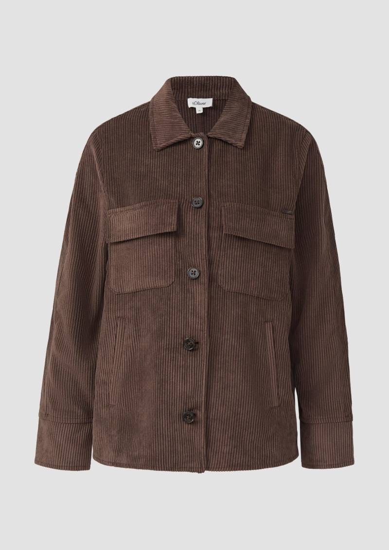 s.Oliver - Overshirt aus Cord, Damen, braun von s.Oliver