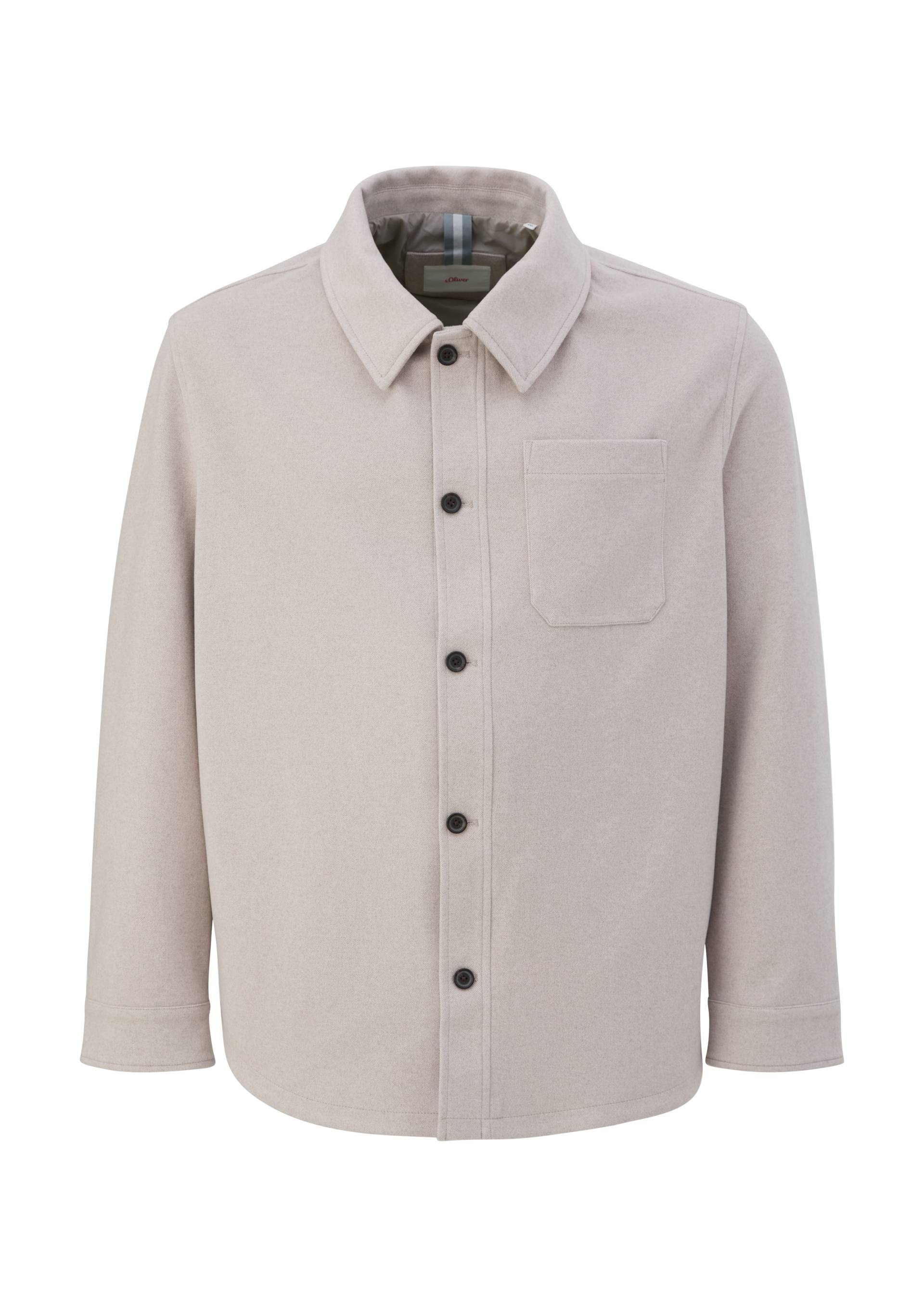 s.Oliver - Overshirt aus Viskosemix, Herren, Beige von s.Oliver