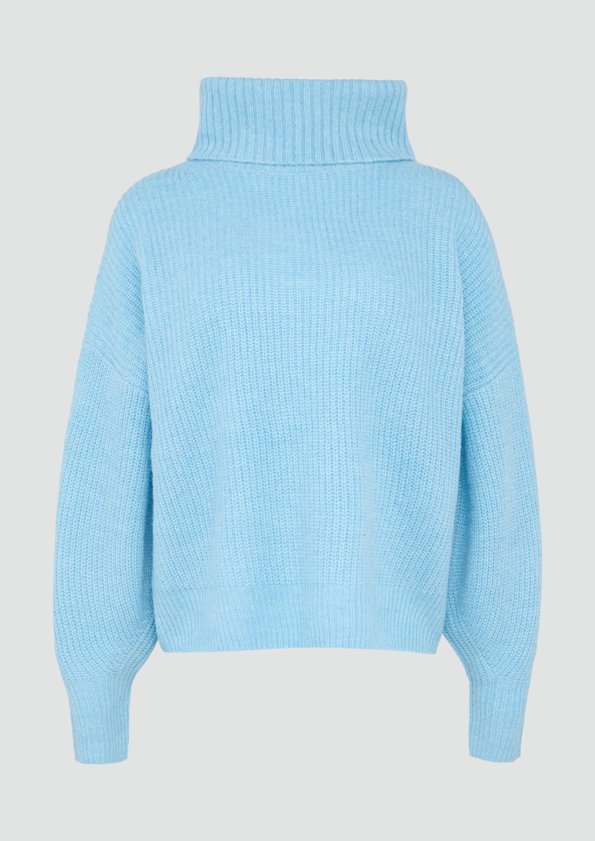 s.Oliver - Oversized Pullover mit Rollkragen, Damen, blau von s.Oliver