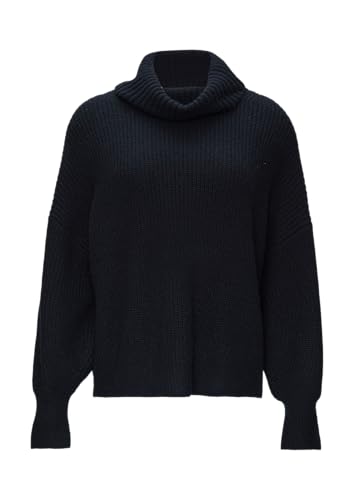 s.Oliver Oversized Rollkragenpullover mit weiten Ärmeln Navy 42 von s.Oliver