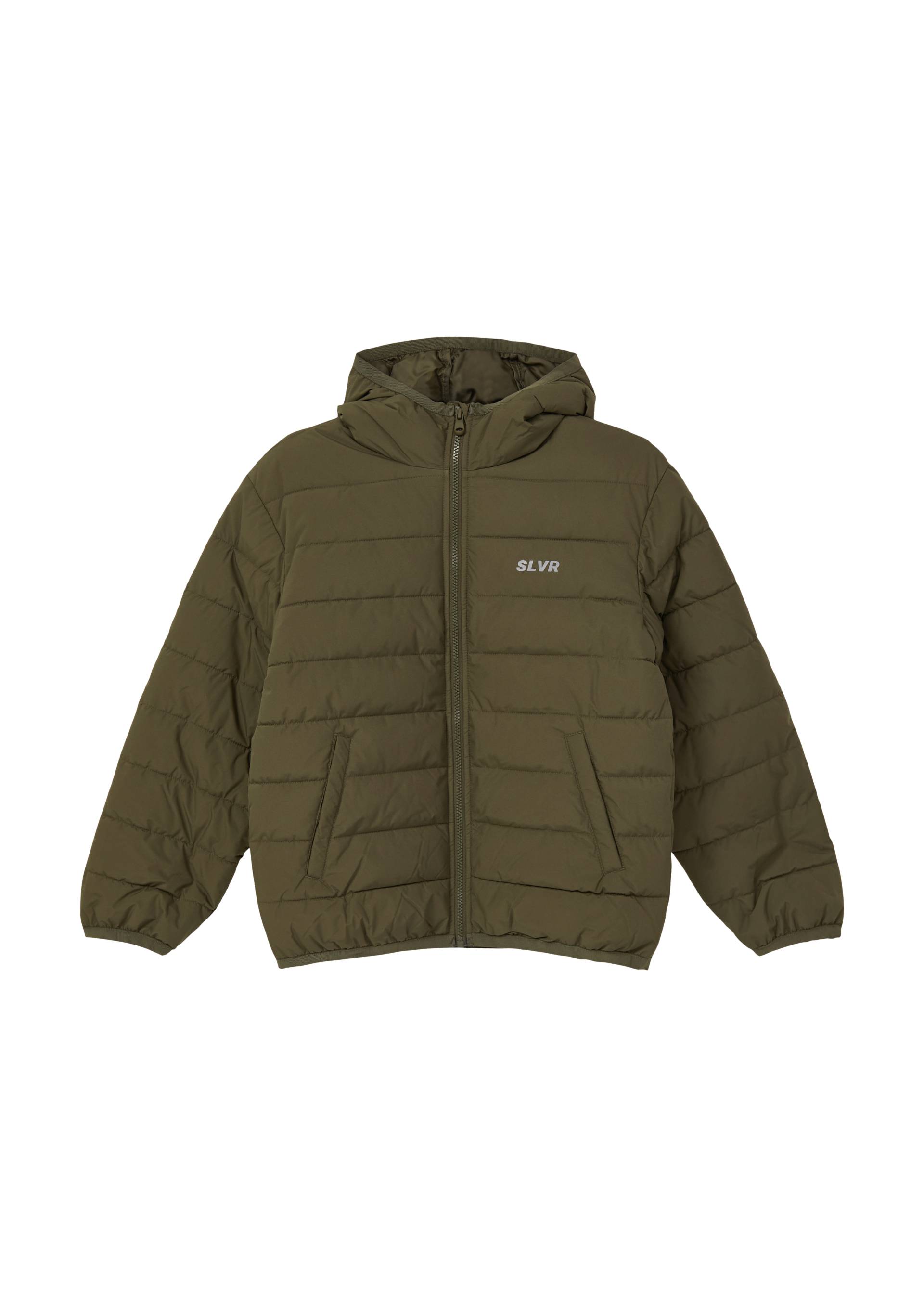 s.Oliver - Oversized-Steppjacke mit fixierter Kapuze, Jungen, Grün von s.Oliver