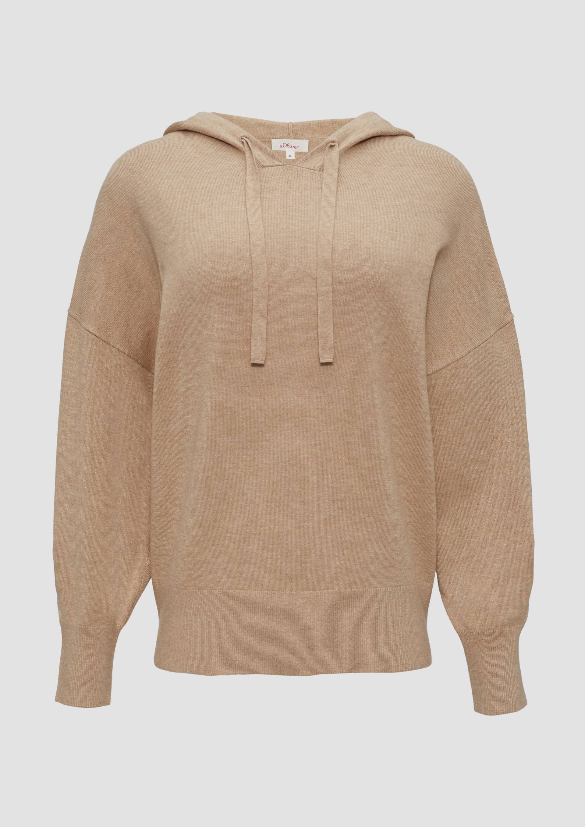 s.Oliver - Oversized Strickpullover aus Viskosemix, Damen, braun von s.Oliver