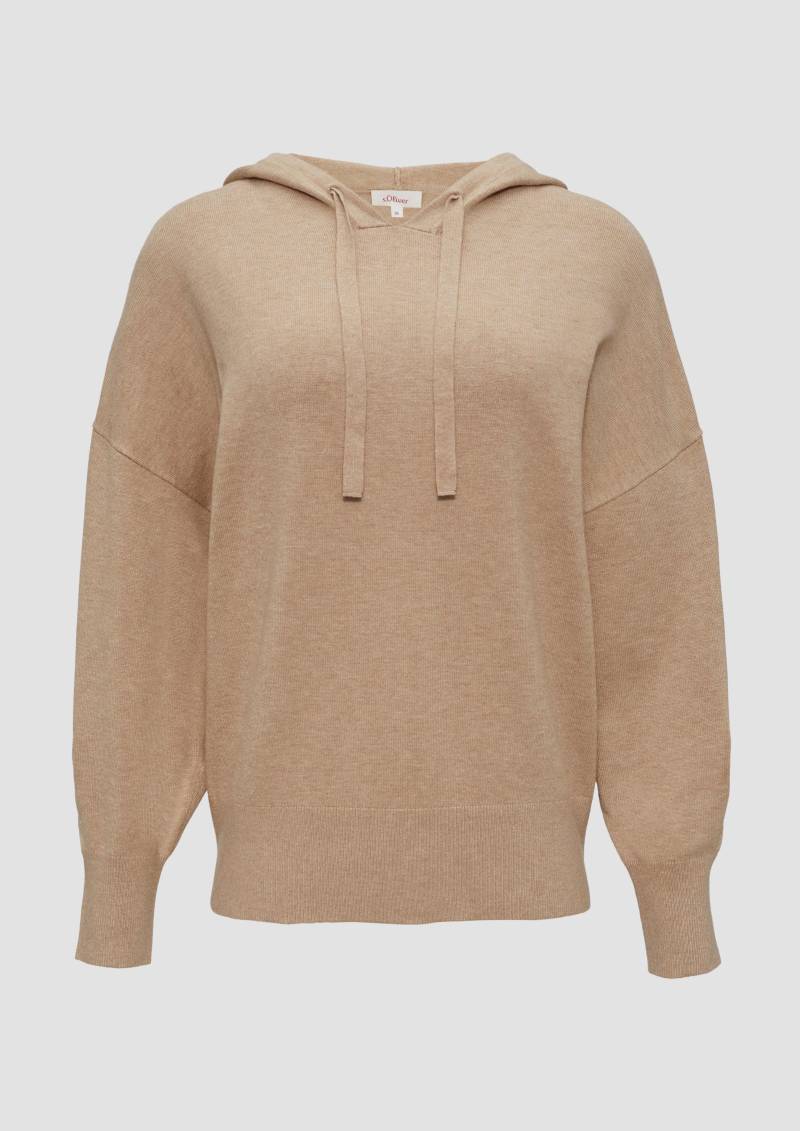 s.Oliver - Oversized Strickpullover aus Viskosemix, Damen, braun von s.Oliver