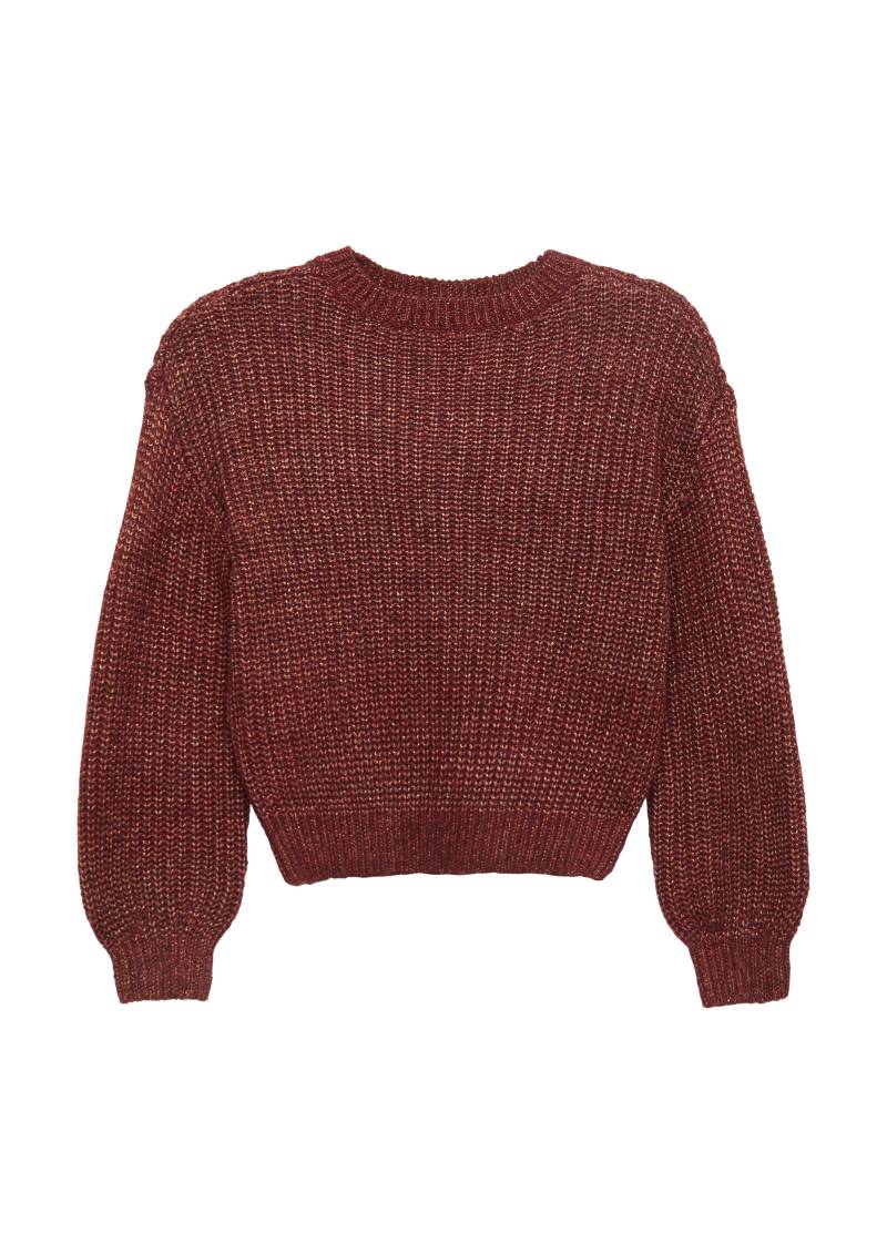 s.Oliver - Oversized Strickpullover mit Glitzergarn, Mädchen, Rosa von s.Oliver