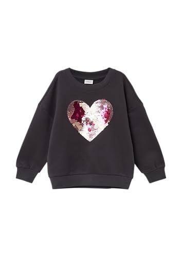 s.Oliver Oversized Sweatshirt mit Wende-Pailletten dunkelgrau 140 von s.Oliver