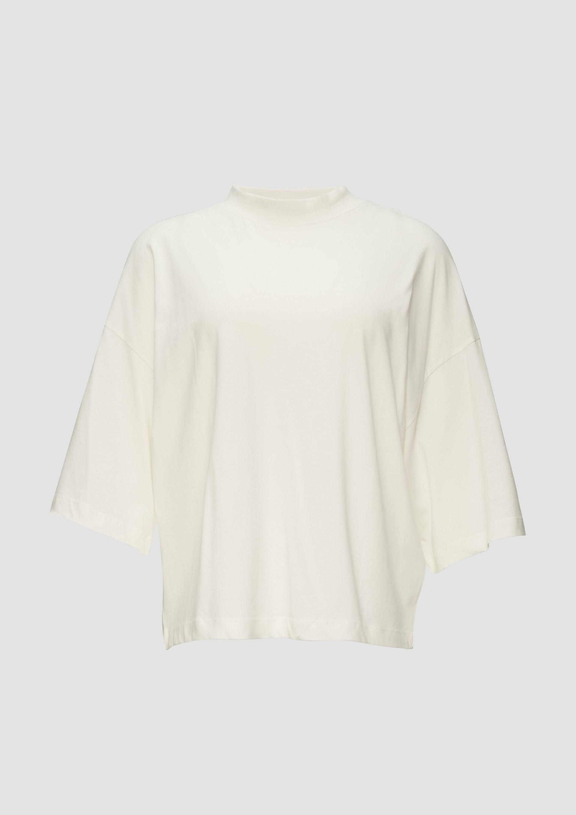 s.Oliver - Oversized T-Shirt mit überschnittenen Schultern, Damen, creme von s.Oliver