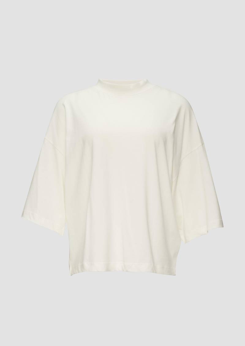 s.Oliver - Oversized T-Shirt mit überschnittenen Schultern, Damen, creme von s.Oliver