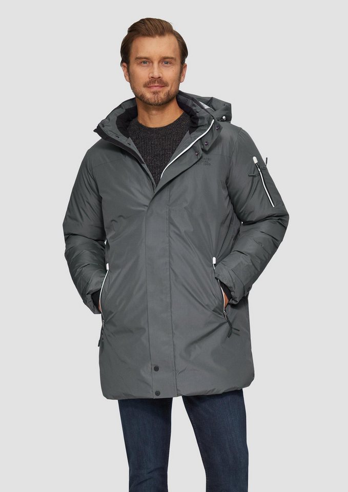 s.Oliver Parka Outdoor-Jacke Wasserabweisender wattierter Parka mit Kontrast-Details von s.Oliver