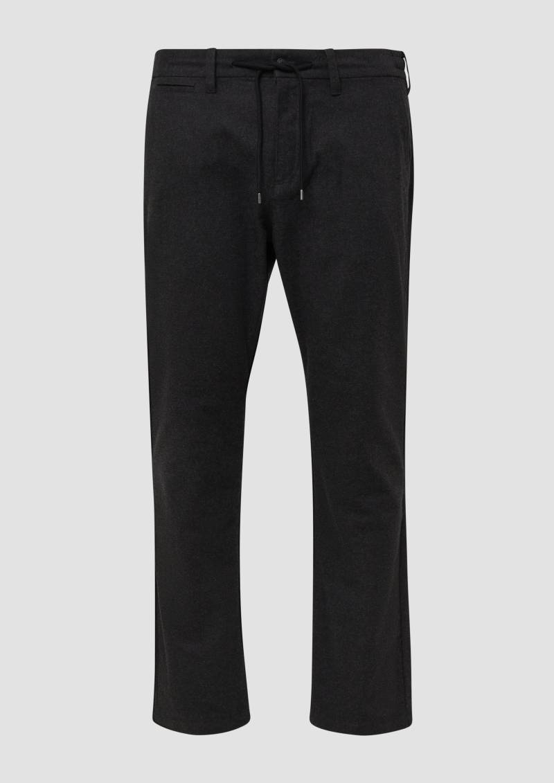 s.Oliver - Phoenix: Chino-Hose aus Baumwollstretch mit Elastikbund, Herren, grau von s.Oliver