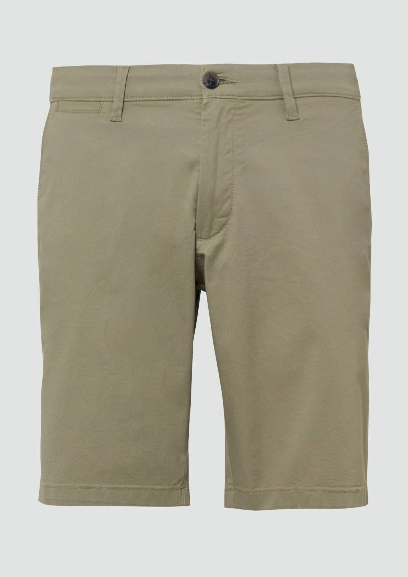 s.Oliver - Phoenix: Chino-Shorts aus Baumwollstretch, Herren, Grün von s.Oliver