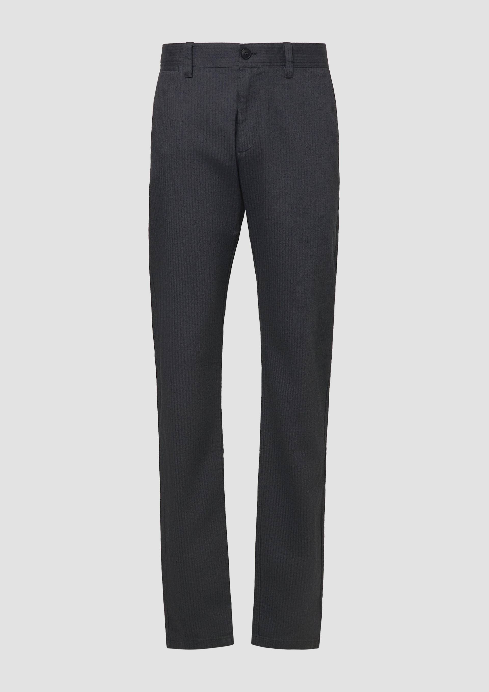 s.Oliver - Phoenix: Strukturierte Chino aus Baumwollstretch, Herren, grau von s.Oliver