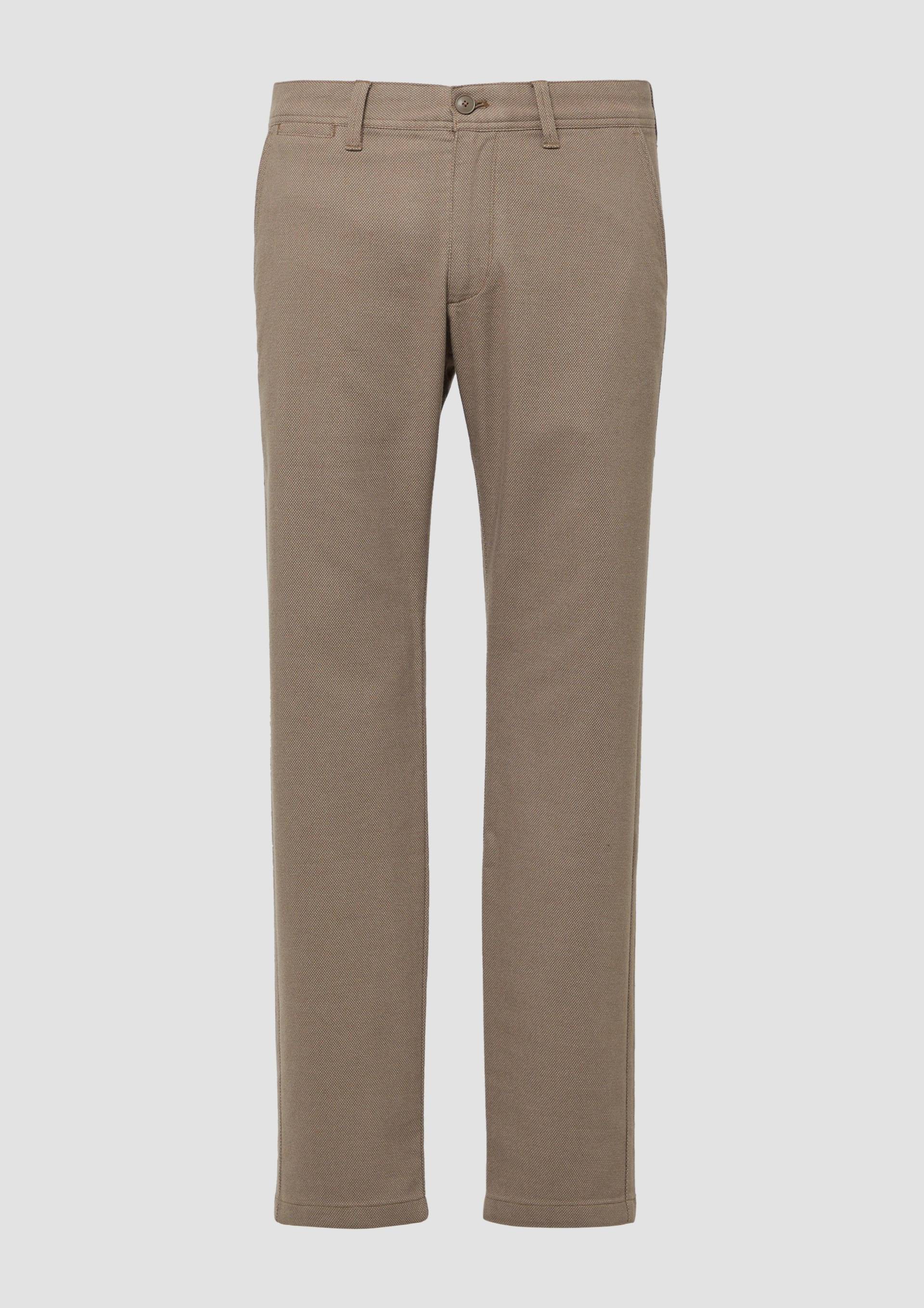 s.Oliver - Phoenix: Strukturierte Chino aus Baumwollstretch, Herren, braun von s.Oliver
