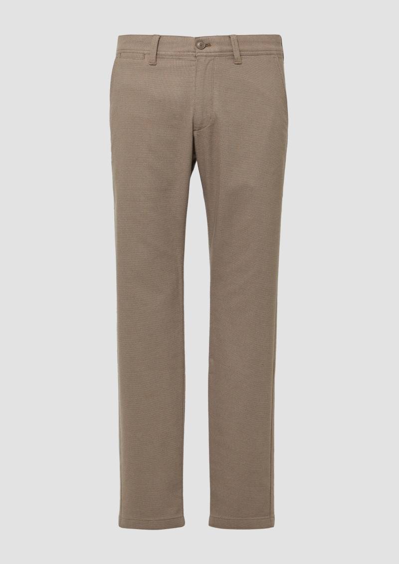s.Oliver - Phoenix: Strukturierte Chino aus Baumwollstretch, Herren, braun von s.Oliver
