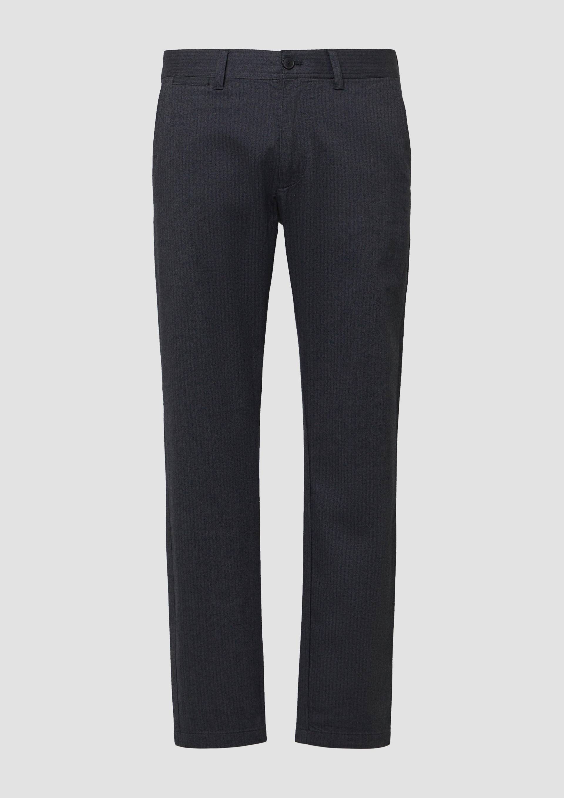 s.Oliver - Phoenix: Strukturierte Chino aus Baumwollstretch, Herren, grau von s.Oliver