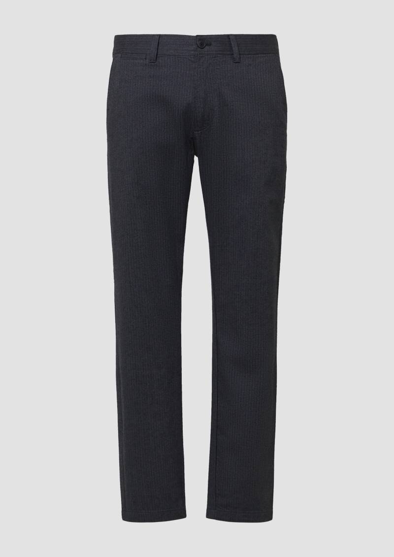 s.Oliver - Phoenix: Strukturierte Chino aus Baumwollstretch, Herren, grau von s.Oliver