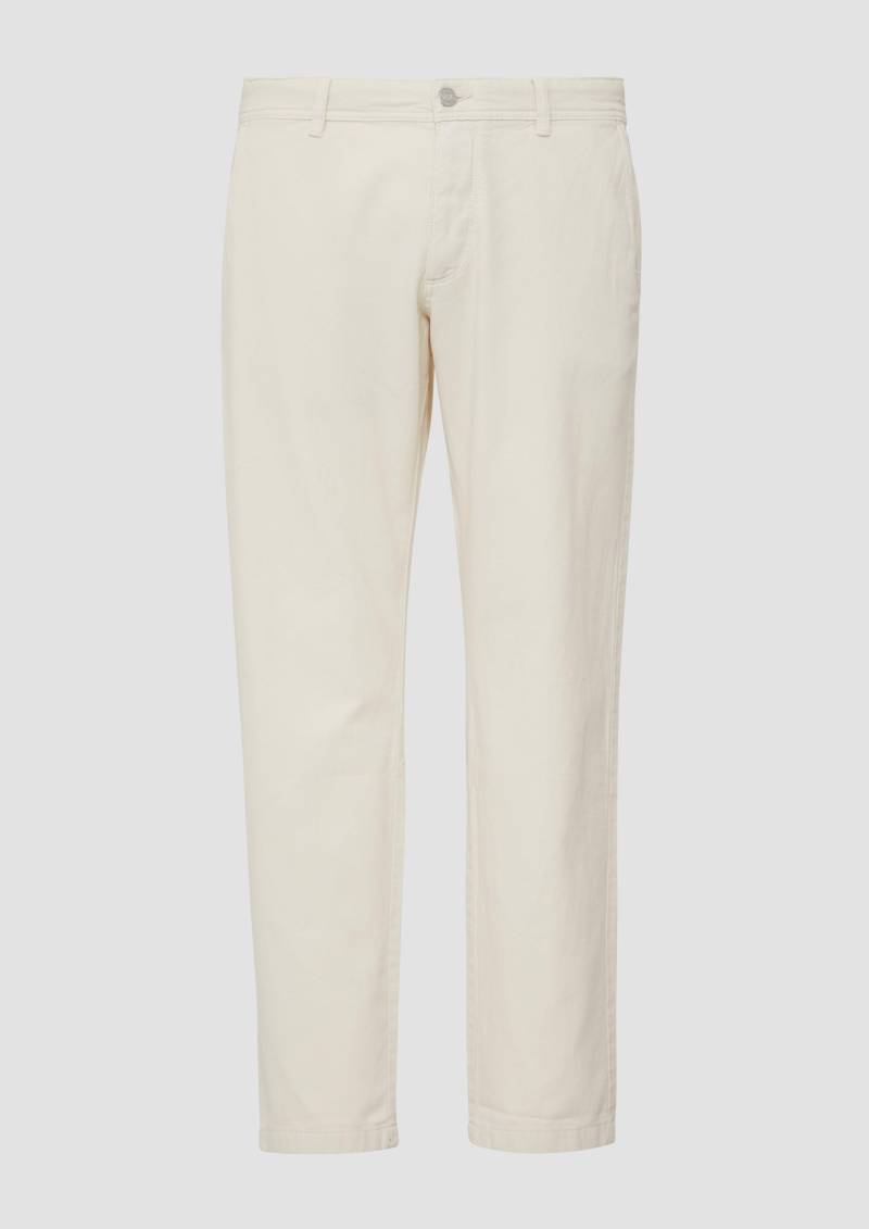 s.Oliver - Phoenix: Strukturierte Chino im Regular Fit, Herren, creme von s.Oliver