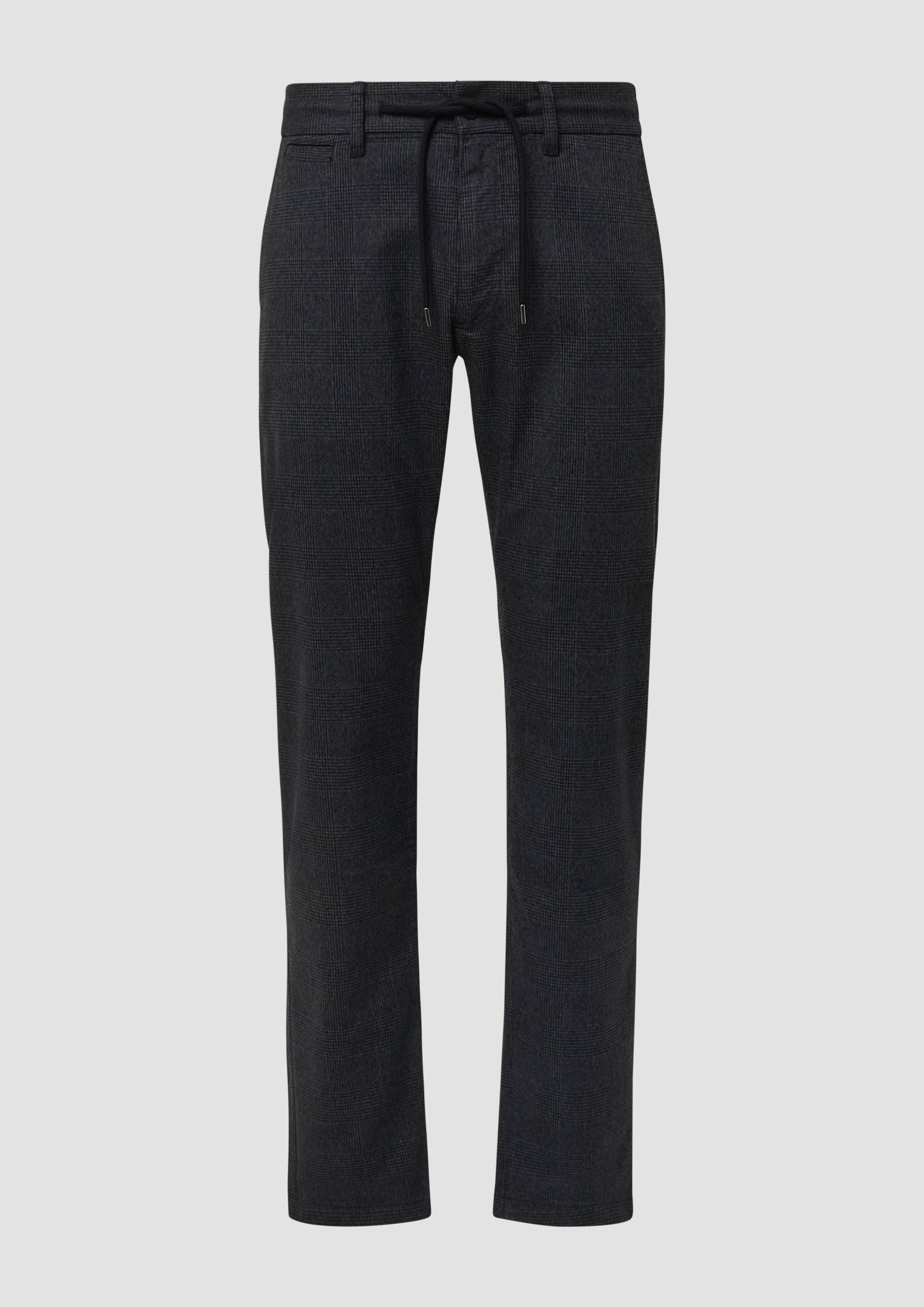 s.Oliver - Phoenix: Strukturierte Chinohose mit Elastikbund, Herren, grau von s.Oliver