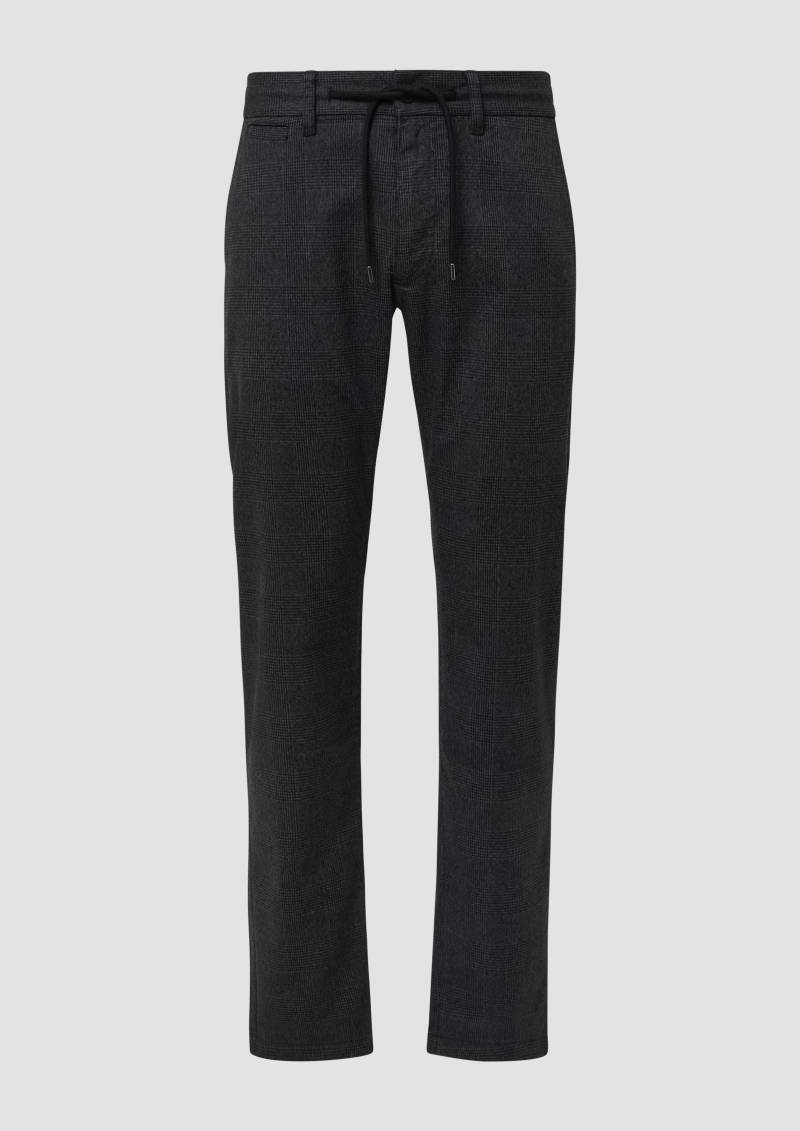 s.Oliver - Phoenix: Strukturierte Chinohose mit Elastikbund, Herren, grau von s.Oliver