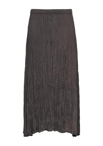 s.Oliver Plissierter Midirock aus Satin dunkelgrau 40 von s.Oliver