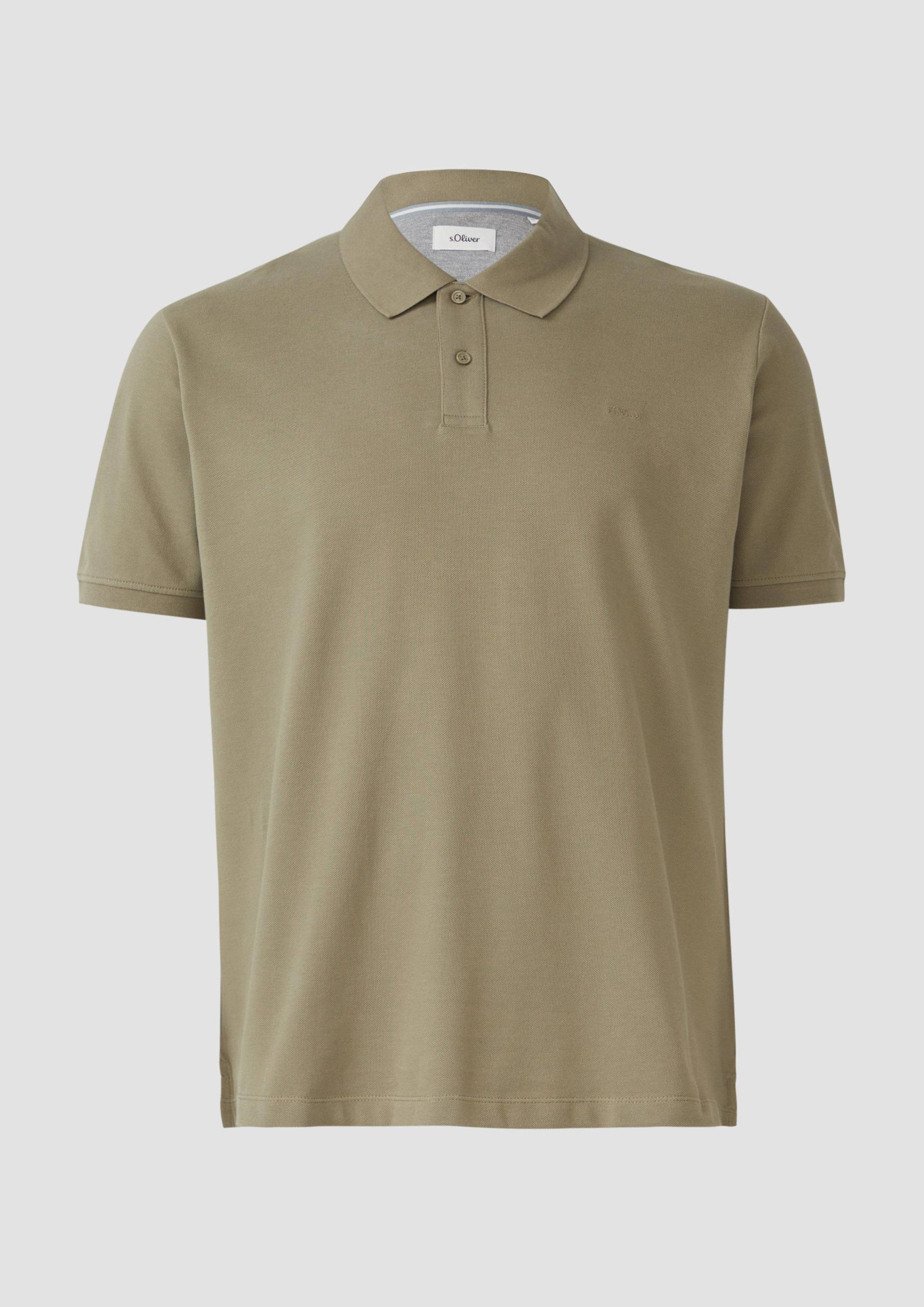 s.Oliver - Poloshirt aus Baumwollpiqué, Herren, Grün von s.Oliver