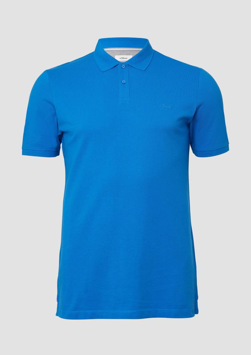 s.Oliver - Poloshirt aus Baumwollpiqué, Herren, blau von s.Oliver