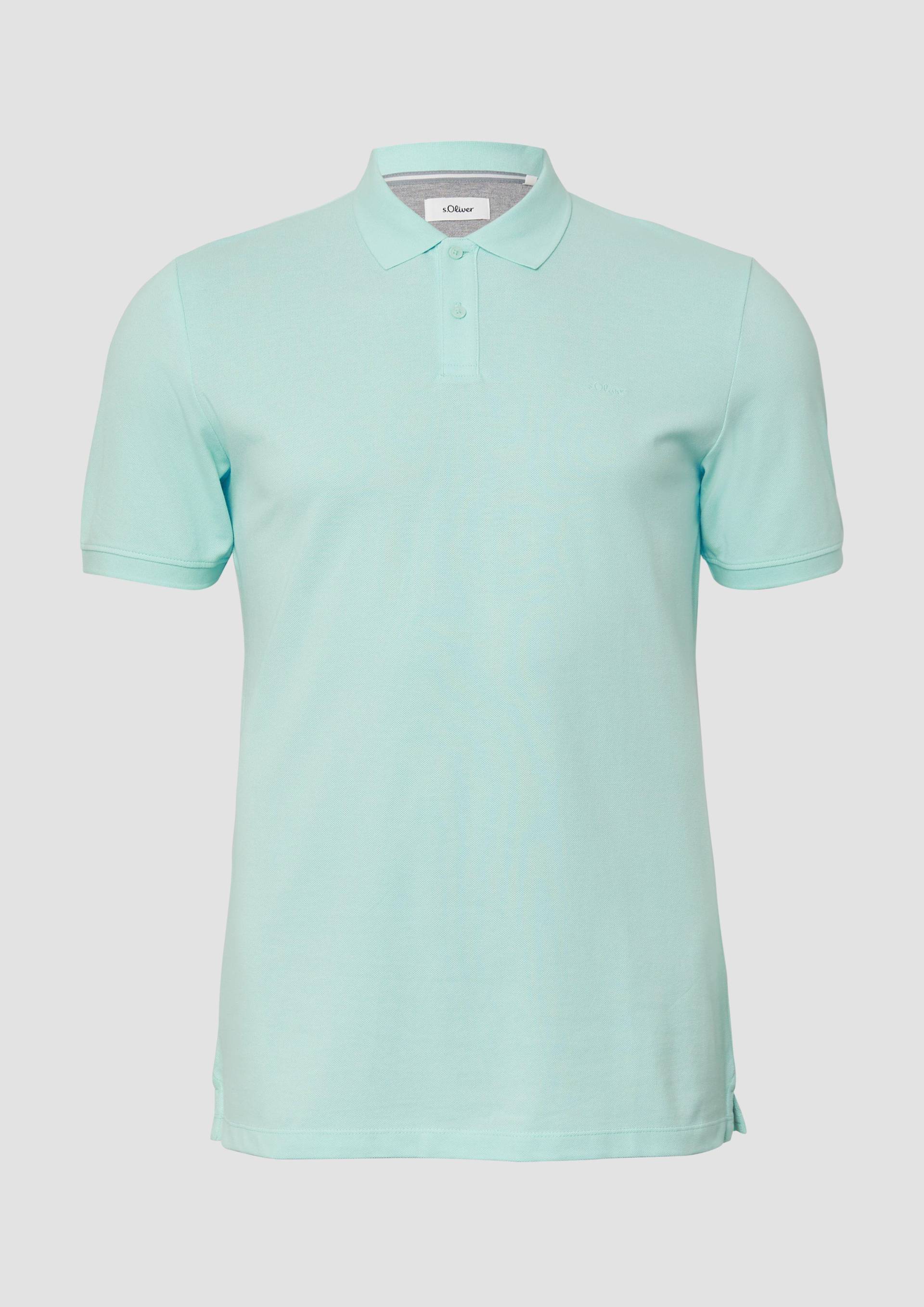 s.Oliver - Poloshirt aus Baumwollpiqué, Herren, türkis von s.Oliver