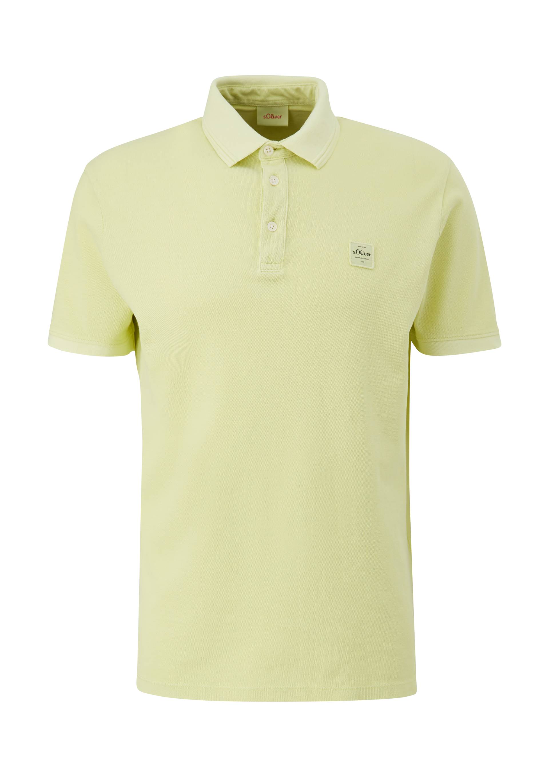 s.Oliver - Poloshirt mit Logo-Patch, Herren, grün von s.Oliver