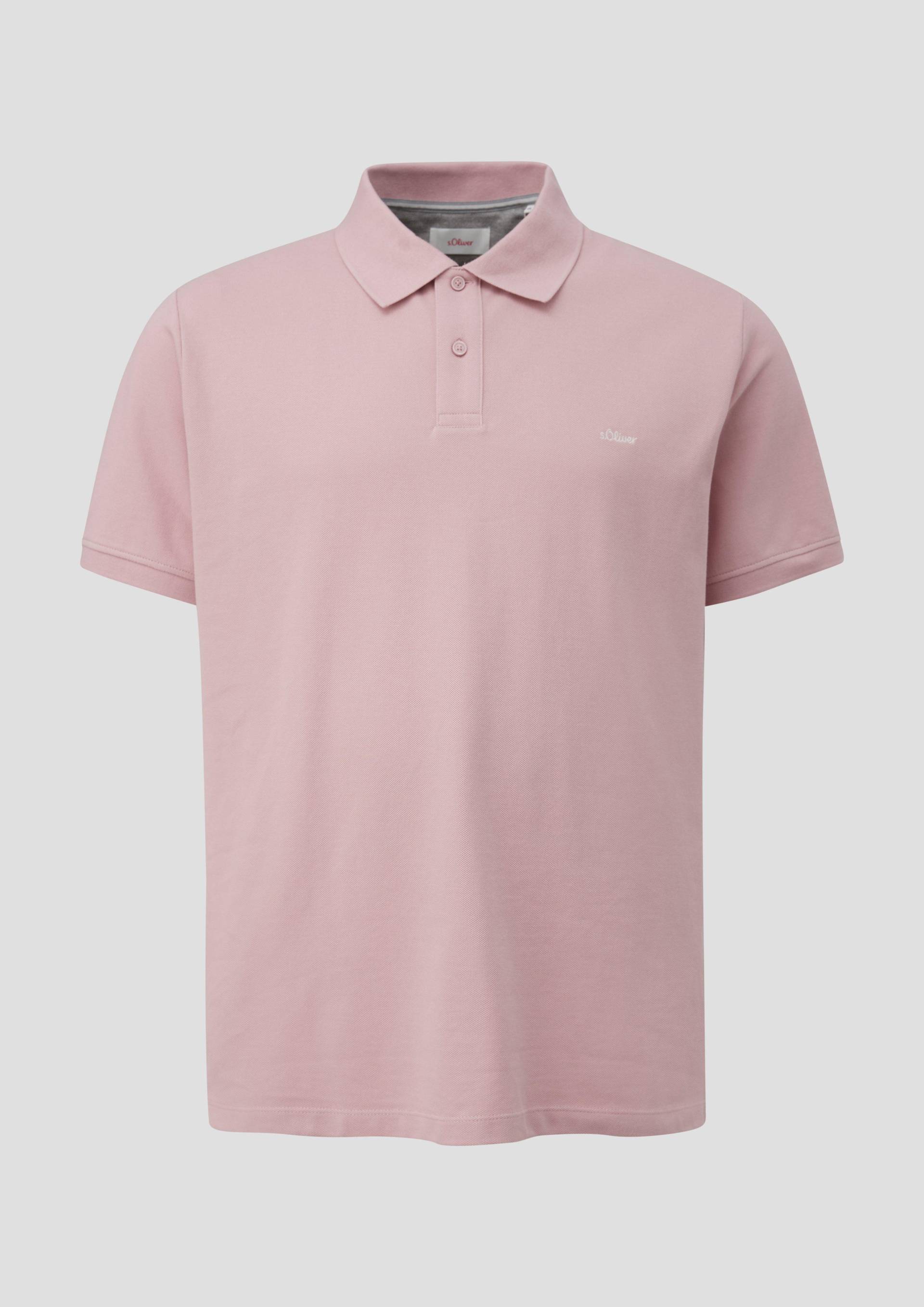 s.Oliver - Poloshirt mit Piquéstruktur, Herren, Rosa von s.Oliver