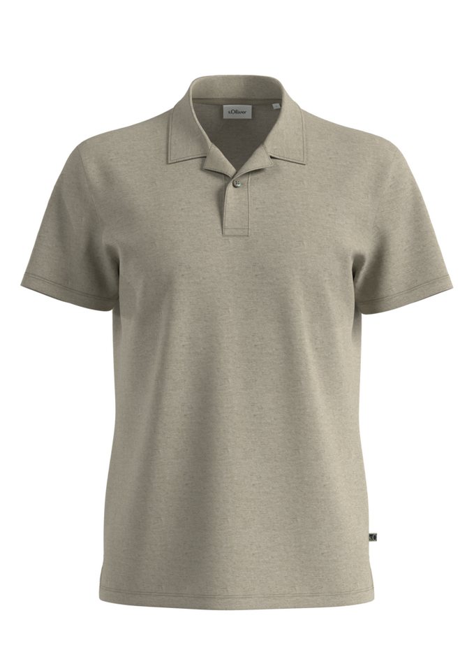 s.Oliver Poloshirt Abgesteppter Polokragen in 1-Knopf-Form von s.Oliver