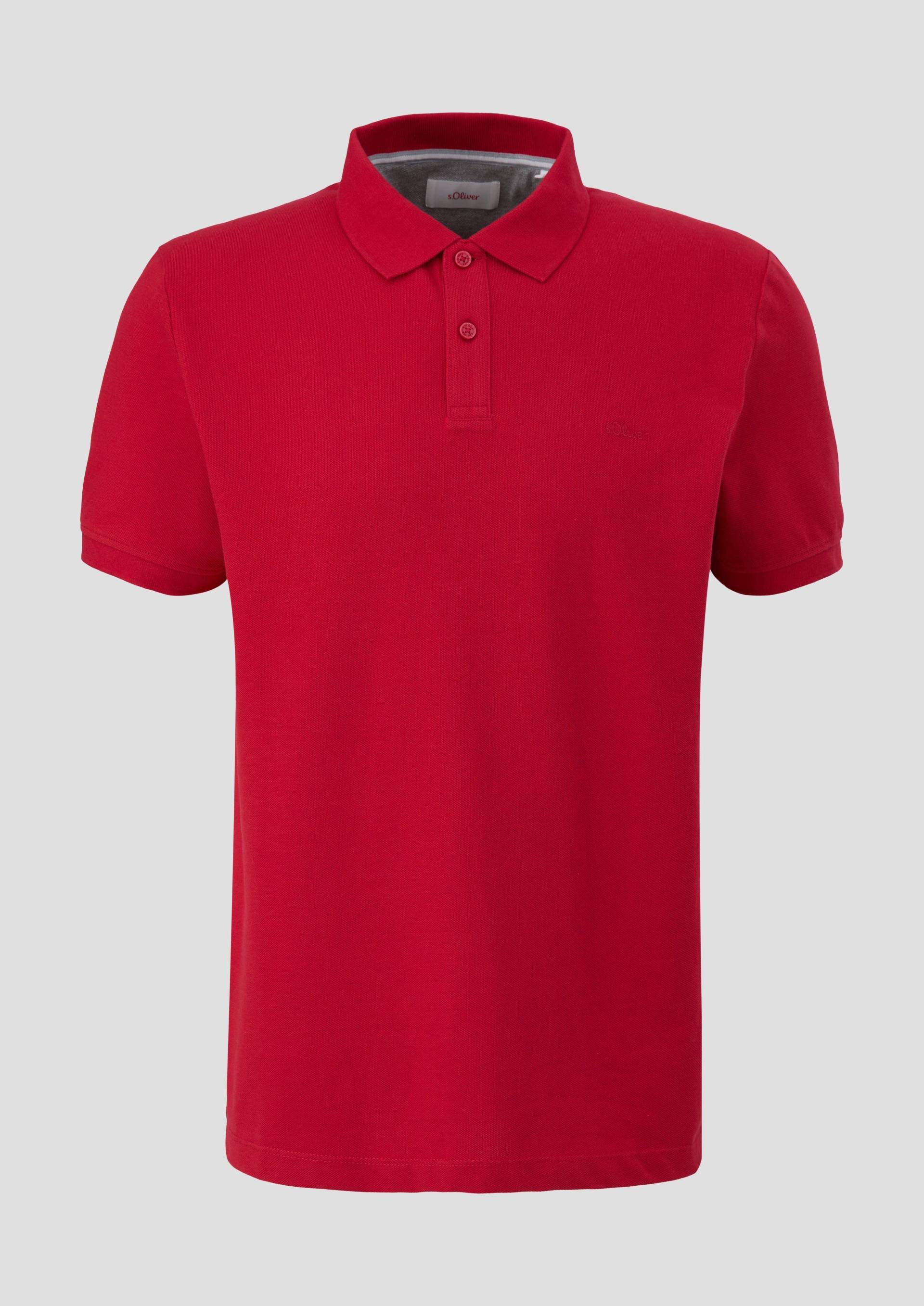 s.Oliver - Poloshirt aus Baumwolle, Herren, rot von s.Oliver