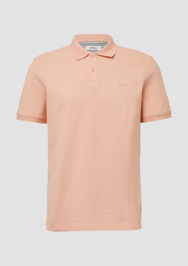 s.Oliver - Poloshirt aus Baumwollpiqué, Herren, Orange von s.Oliver