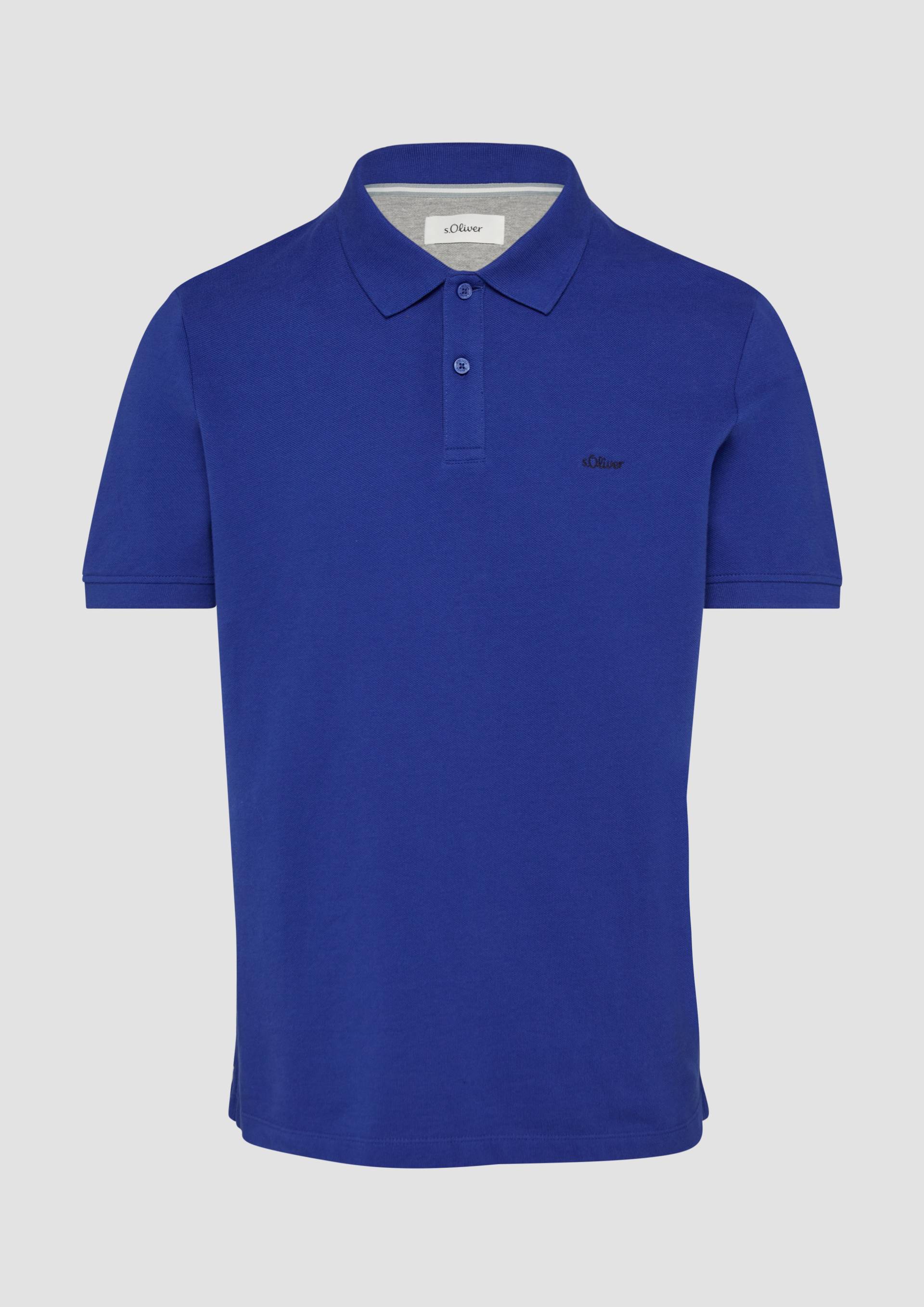 s.Oliver - Poloshirt aus Baumwollpiqué, Herren, blau von s.Oliver