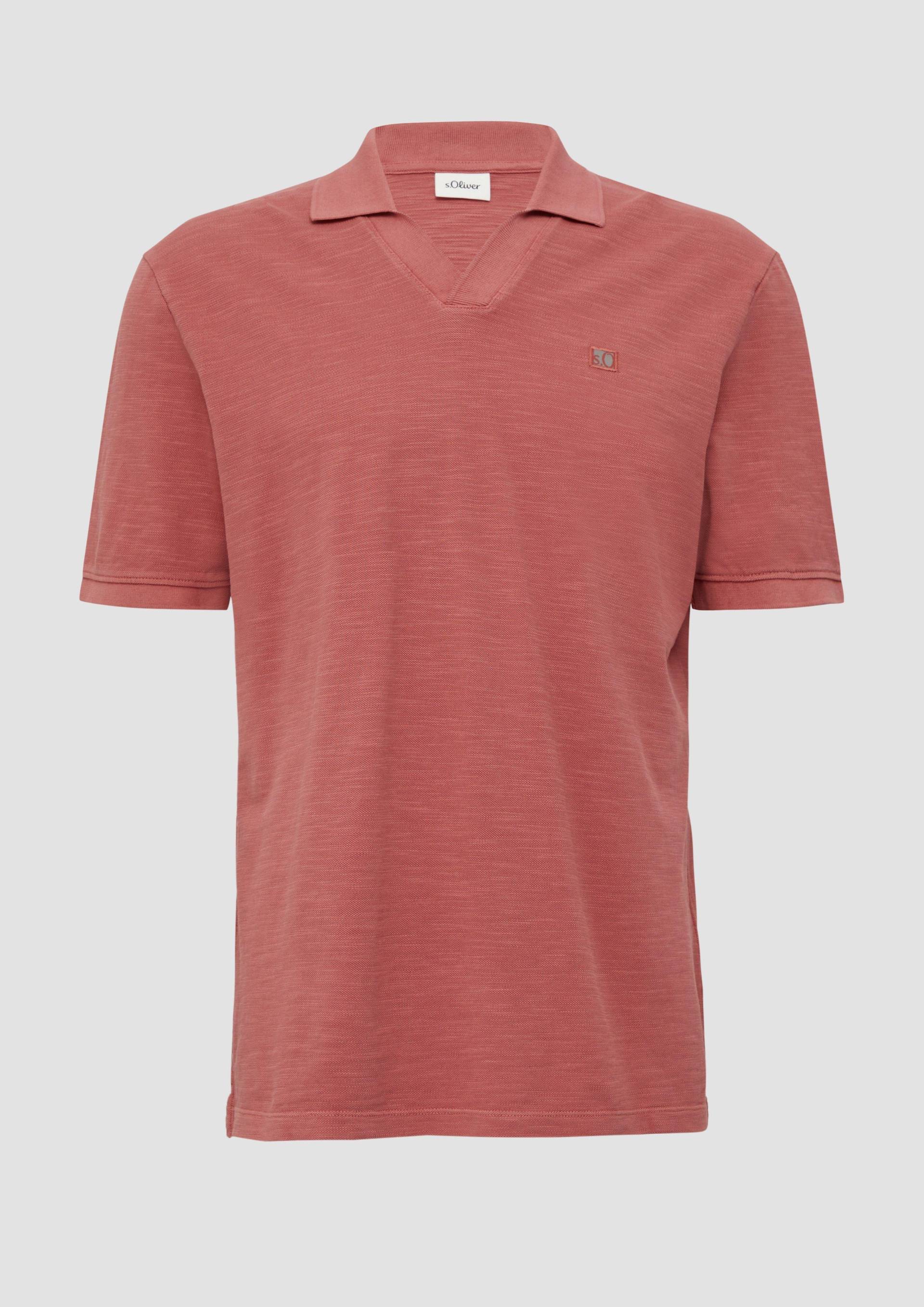 s.Oliver - Poloshirt aus Piqué mit Garment Dye, Herren, rot von s.Oliver