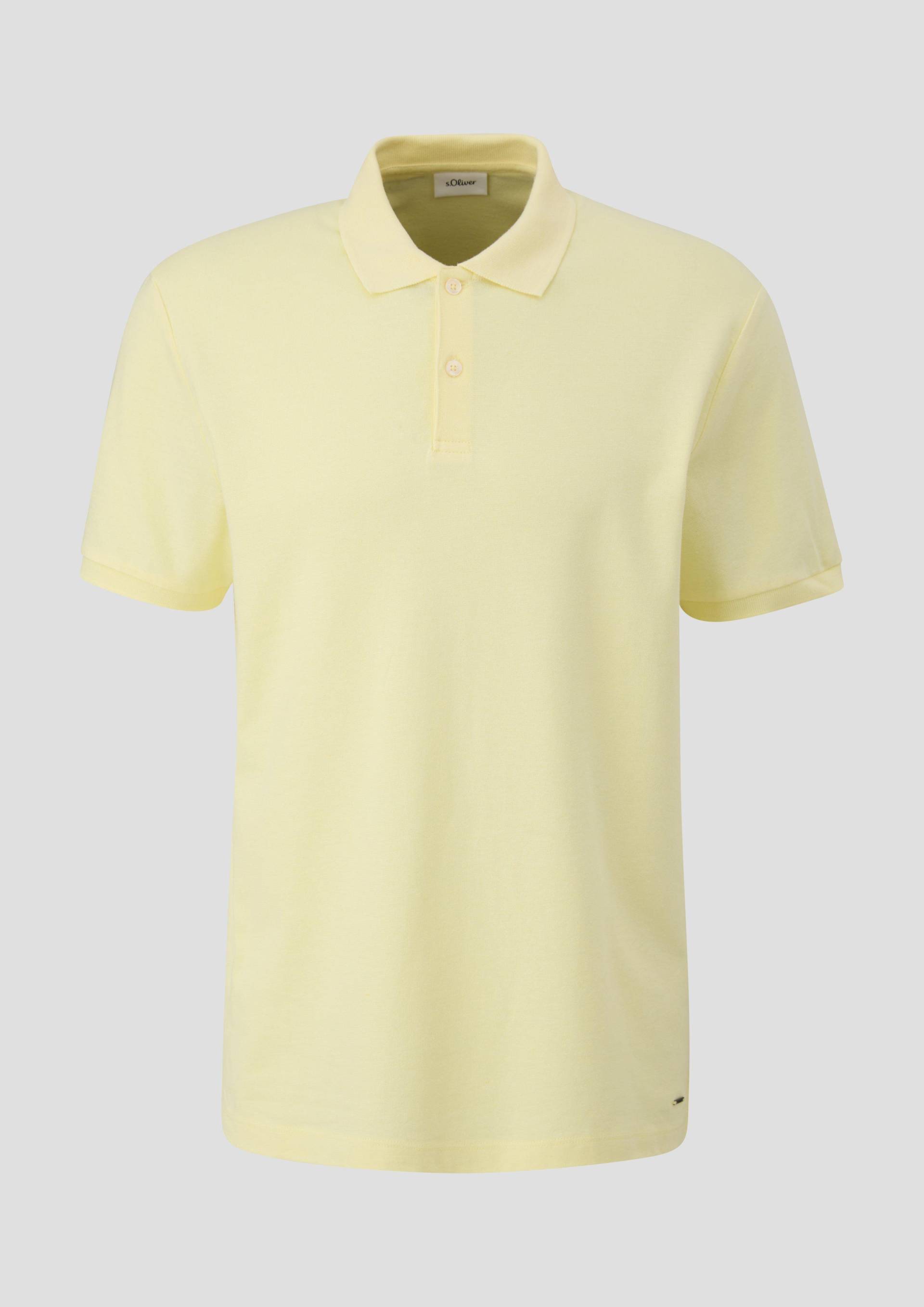 s.Oliver - Poloshirt aus Viskosemix, Herren, gelb von s.Oliver