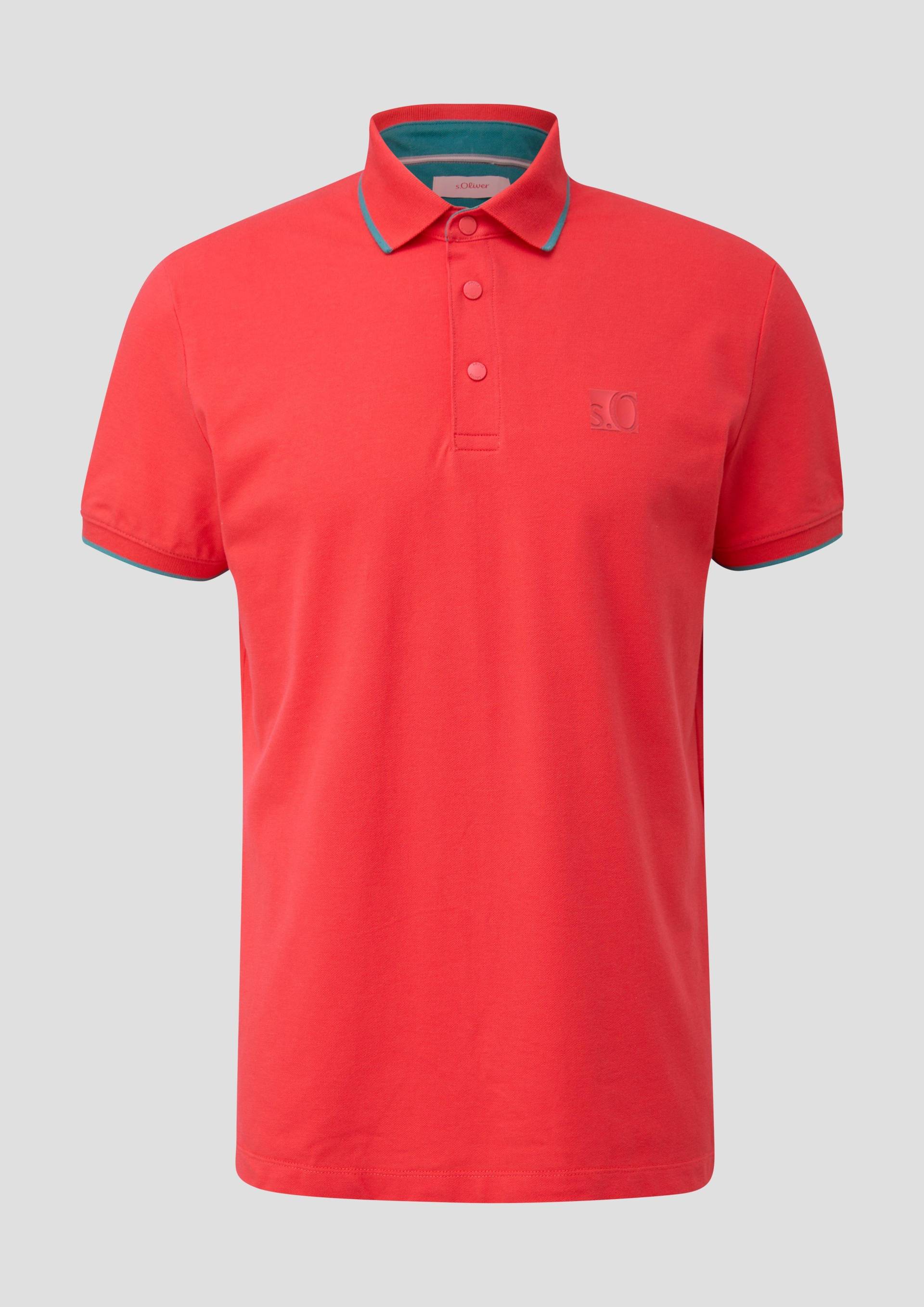 s.Oliver - Poloshirt mit Logo, Herren, Orange von s.Oliver