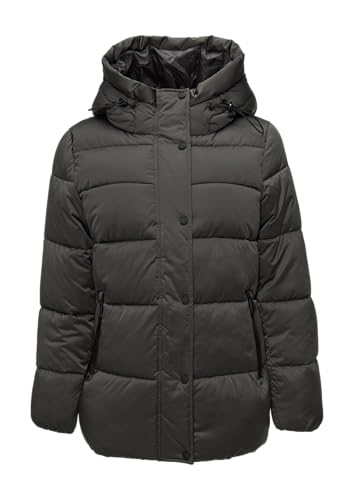s.Oliver Pufferjacke in Satin-Optik grau meliert 32 von s.Oliver