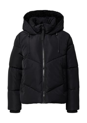 s.Oliver Pufferjacke mit gefütterter Kapuze schwarz 40 von s.Oliver