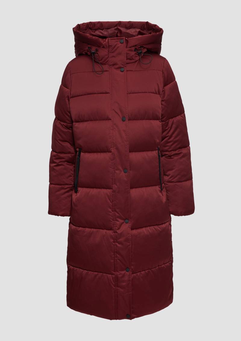 s.Oliver - Puffermantel in Satin-Optik, Damen, rot von s.Oliver