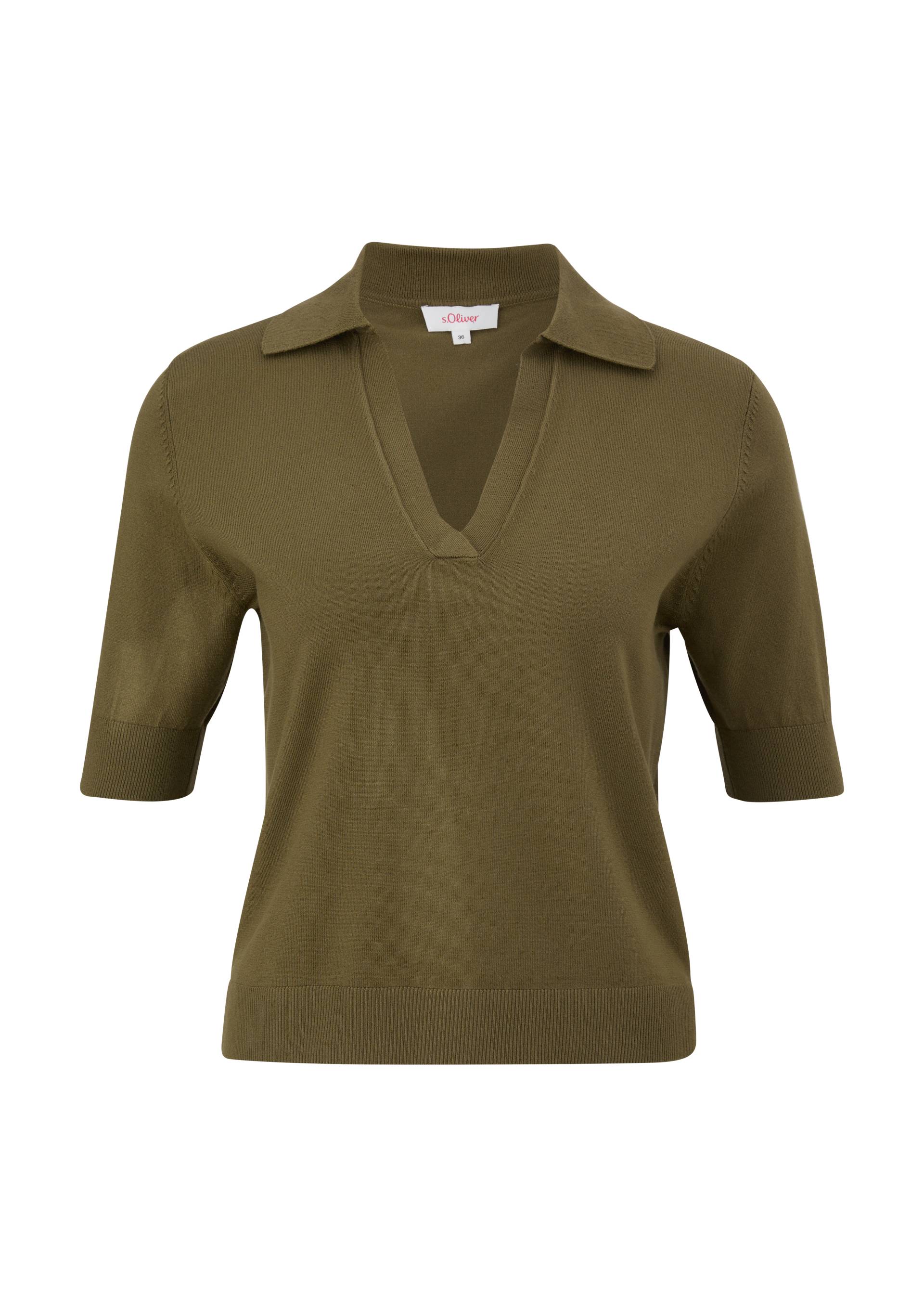 s.Oliver - Pullover aus Viskosemix, Damen, Grün von s.Oliver