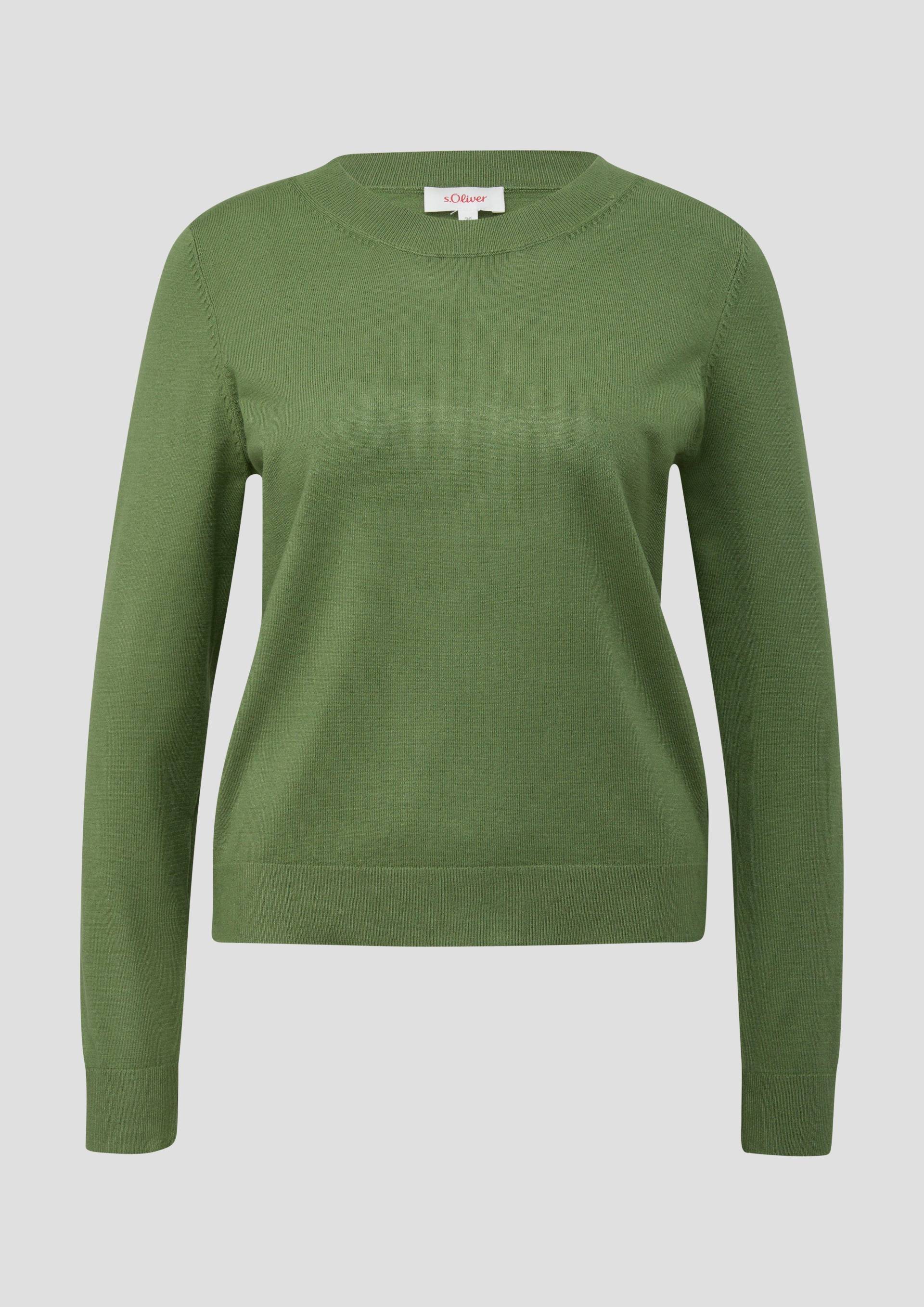 s.Oliver - Pullover aus Viskosestretch, Damen, grün von s.Oliver