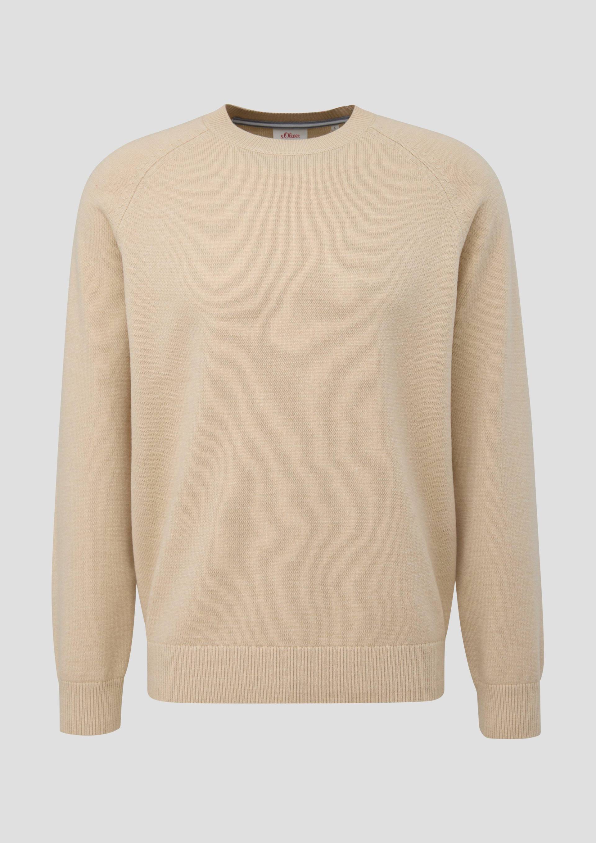 s.Oliver - Pullover aus Wollmix, Herren, Beige von s.Oliver