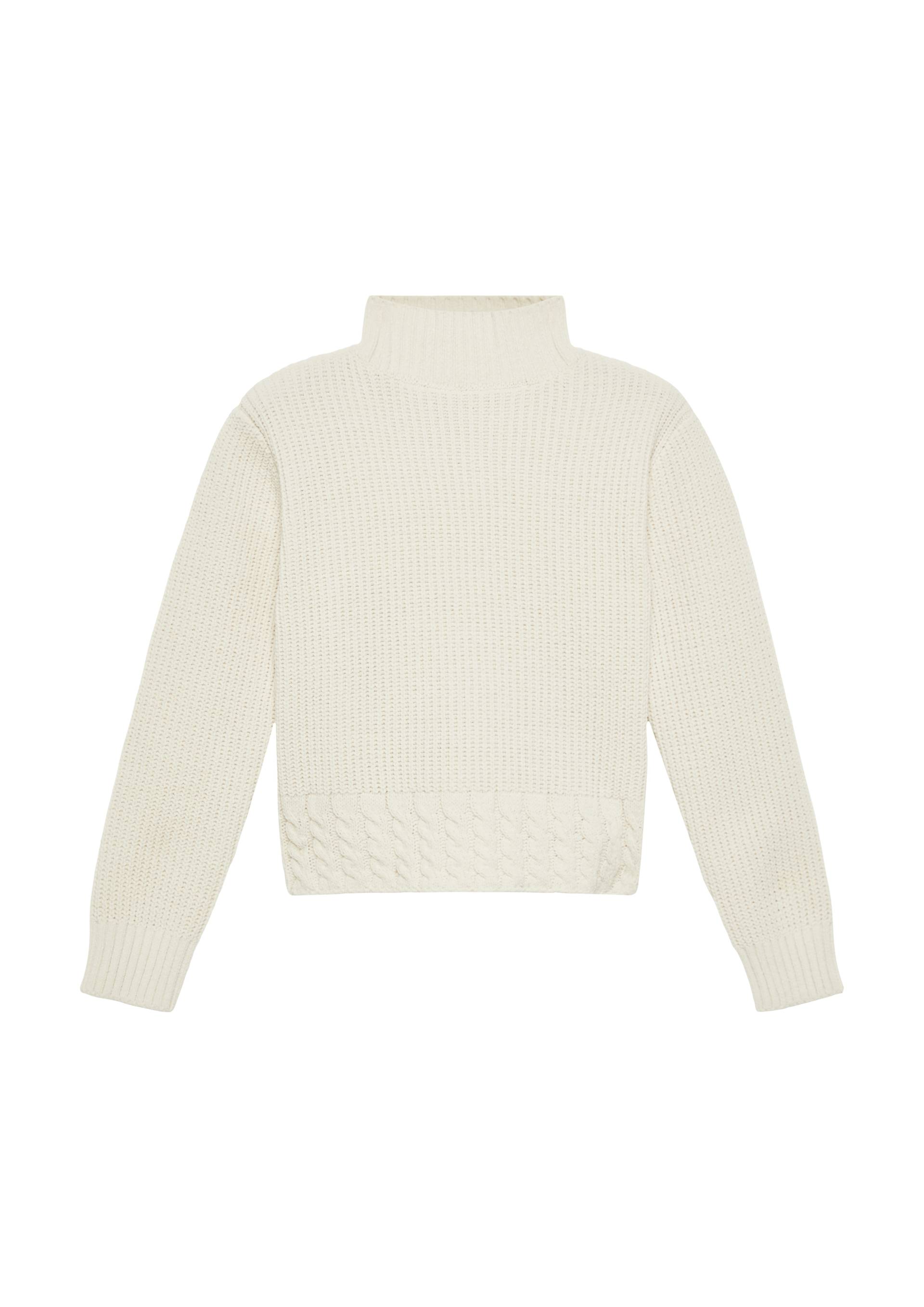 s.Oliver - Pullover im Boxy-Schnitt mit Stehkragen, Mädchen, Beige von s.Oliver