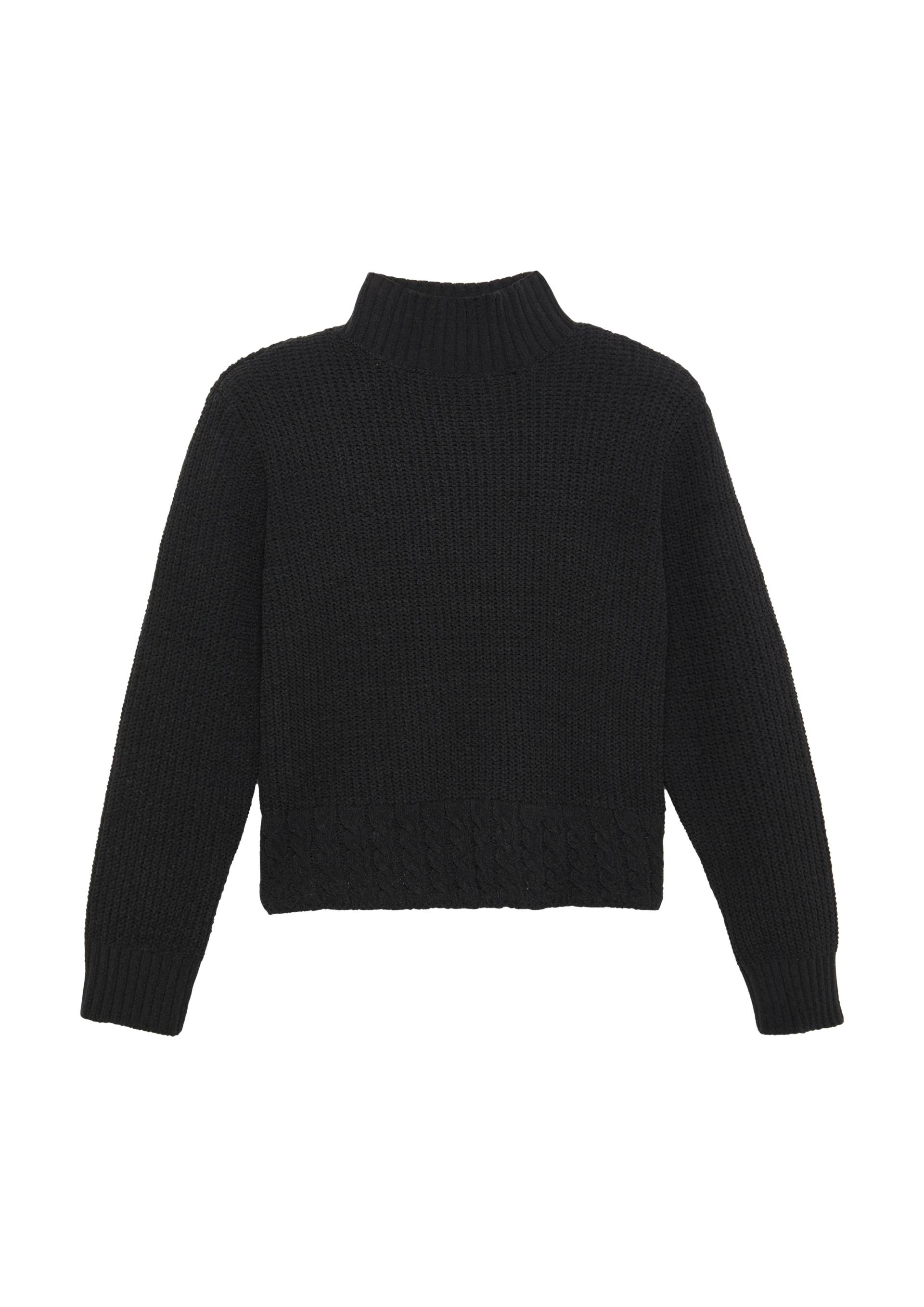 s.Oliver - Pullover im Boxy-Schnitt mit Stehkragen, Mädchen, schwarz von s.Oliver