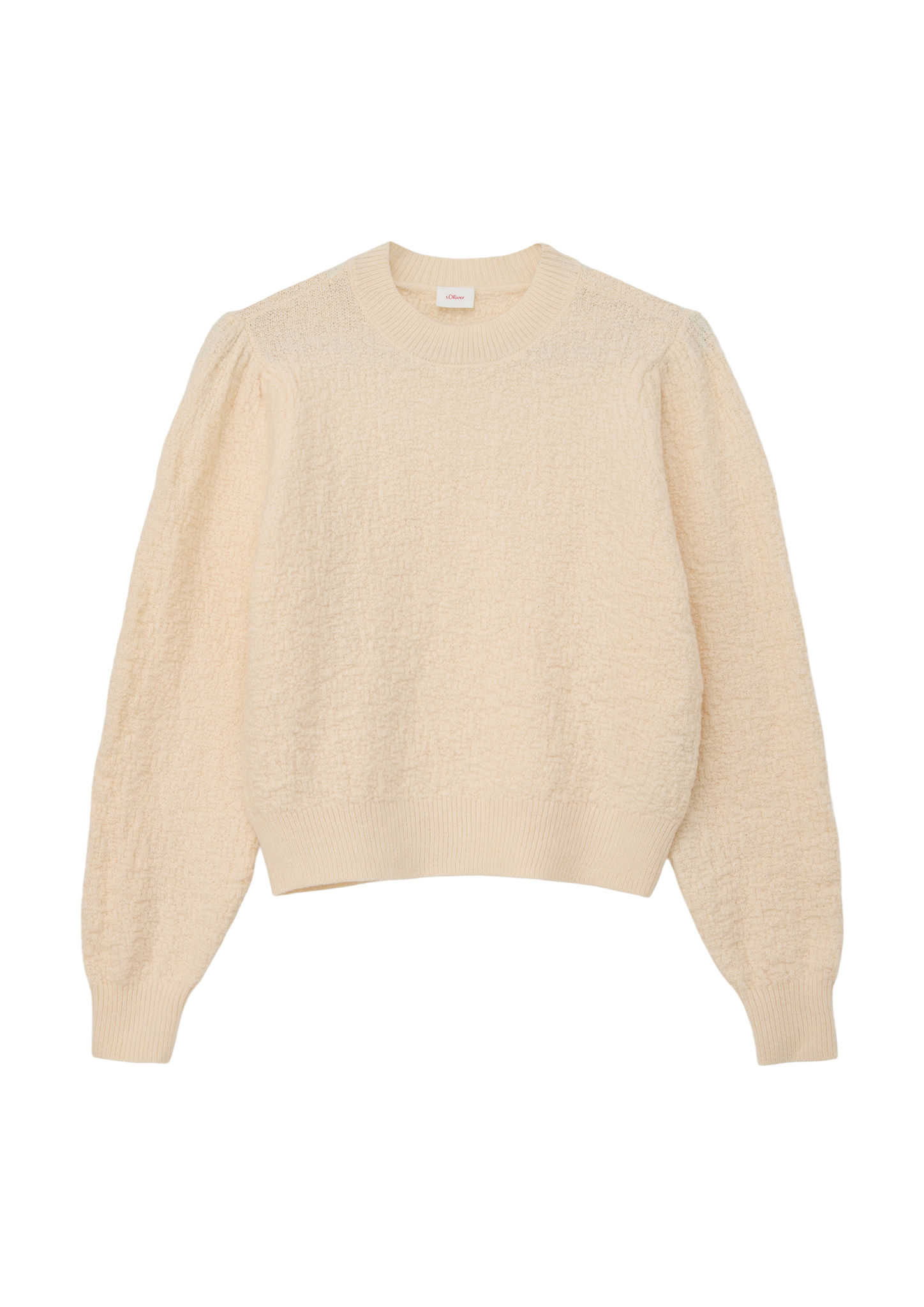 s.Oliver - Pullover mit Puffärmeln, Mädchen, Beige von s.Oliver